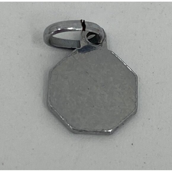 Virgin Mary Lourdes Blue Enamel Pendant Charm Mini Tiny 1/4" Catholic Religious - Picture 2 of 3